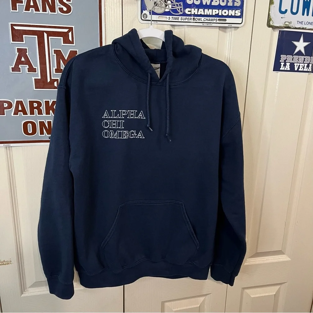 Dallas Texas Alpha Chi Omega Pullover Hoodie - Picture 2 of 7